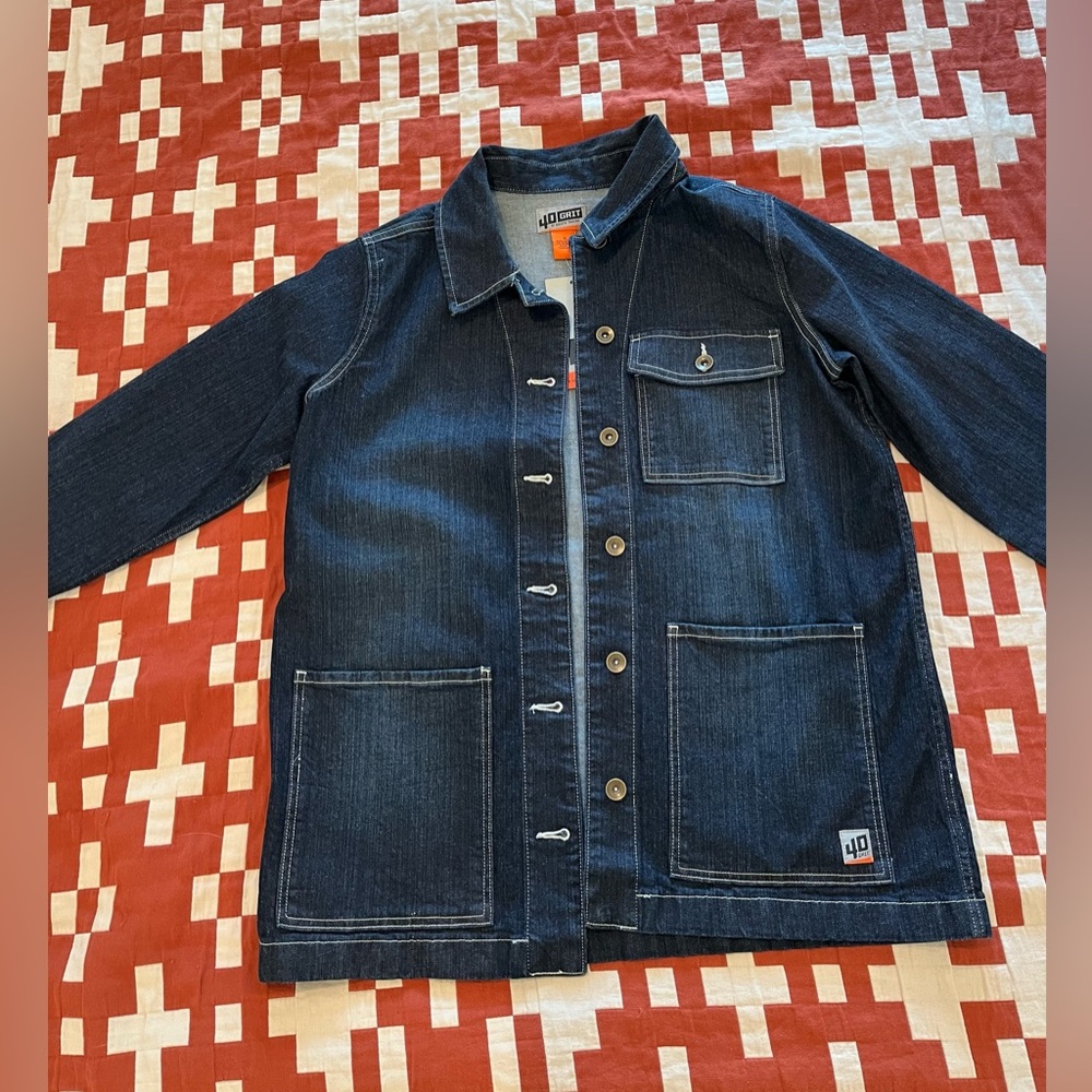 40 Grit Denim Chore Jacket - Small NWT